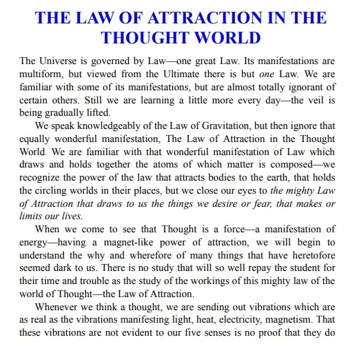 The Law of Attraction PDF 01